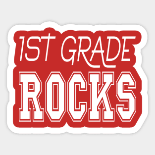 1st Grade Rocks Sticker